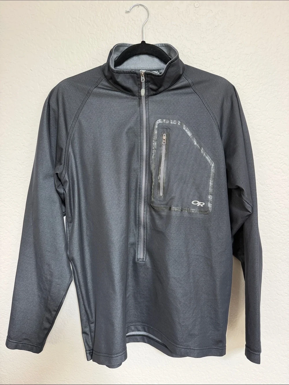 Outdoor Research Men's Charcoal Half-Zip Performance Jacket